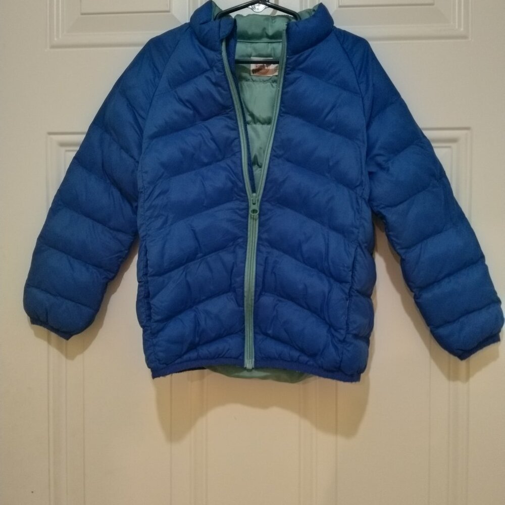 Toddler boy 5T blue puff coat